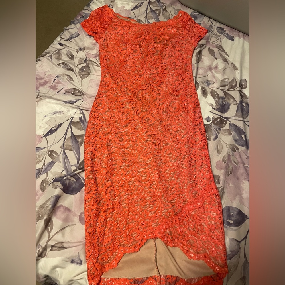 Burnt Orange Dress size 4 (Worn Once for a wedding)
